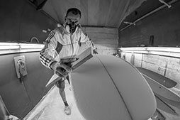 Johan Leconte, shaper à Anglet Biarritz côte Basque