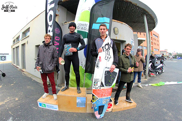 Jorgann Couzinet, podium, Capbreton